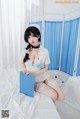 Coser@rioko凉凉子 Vol.080: 《年上の韵》采集室实习护士 (48 photos)